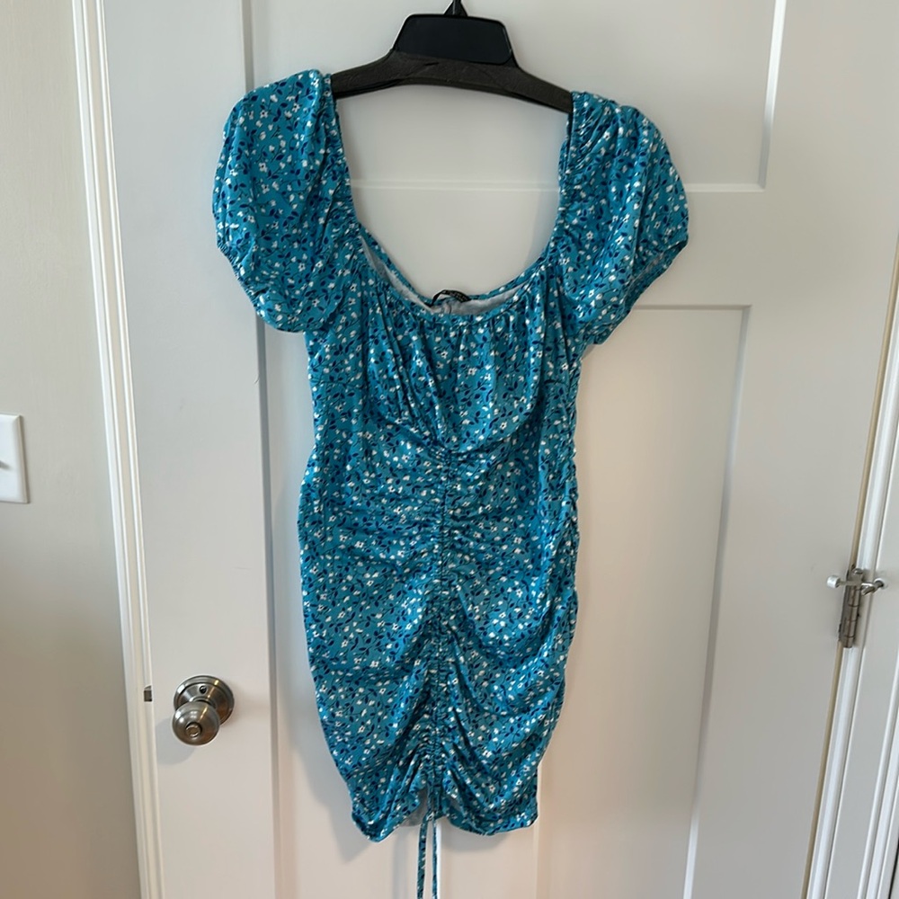Floral cinch dress